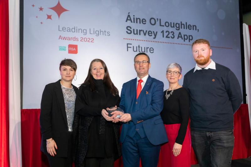 Aine O'Loughlen was presented with the 'Future' award by the RSA