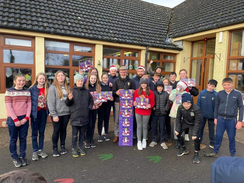 Selection boxes delivered to every child in Bornacoola national school