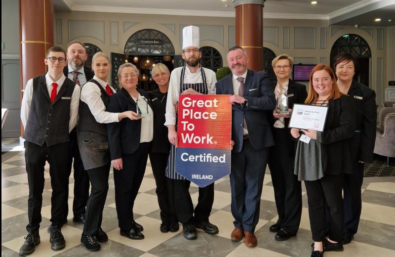 Midlands Park Hotel in Portlaoise selected as one of Ireland's best workplaces