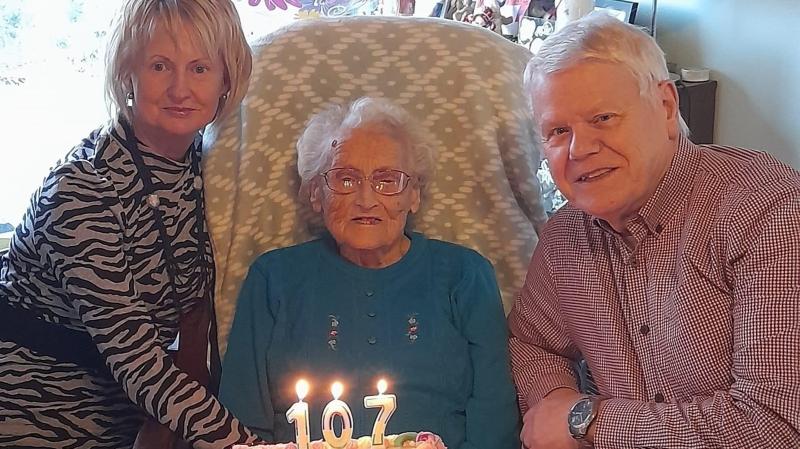 Donegal’s oldest citizen Ruby Druce celebrates her 107th birthday
