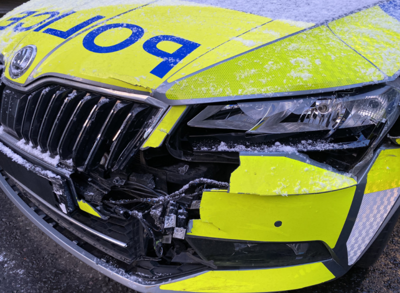 Man (31) arrested after police car rammed in weekend incident in Derry
