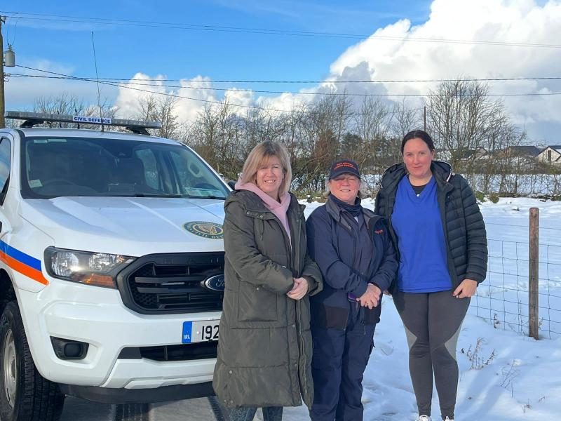 Civil Defence help HSE reach snowed-in clients