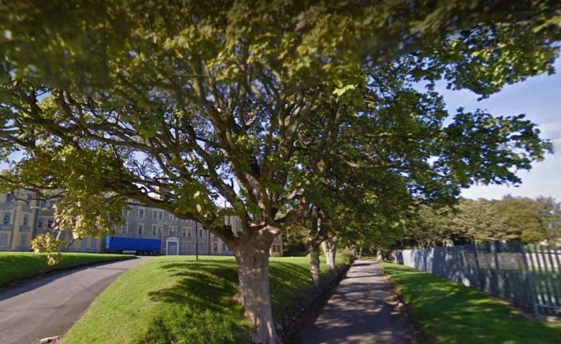 Damaged car discovered in secluded area of St Conal's old hospital grounds