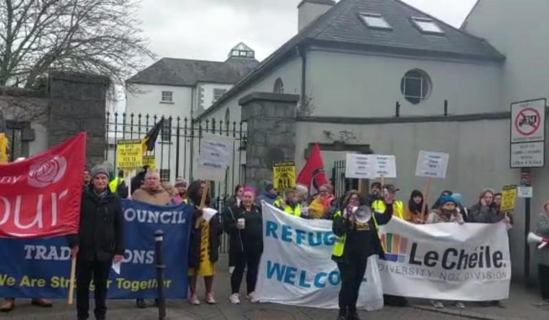 Protests over asylum seekers held in Kilkenny