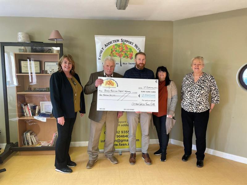 Family Addiction Support Network receives $2,000 donation from Wolfe Tones GFC Chicago