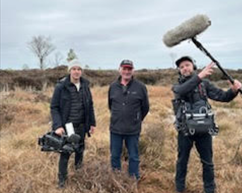 German film crew visit Clara bog to shoot documentary