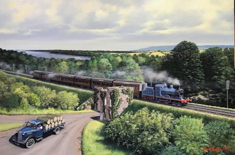 New painting captures essence of old Bundoran Express train