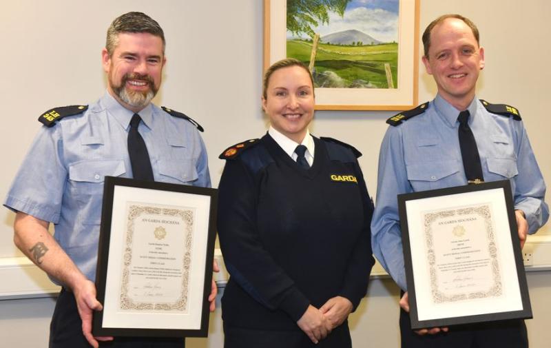 Two Donegal gardaí honoured for bravery