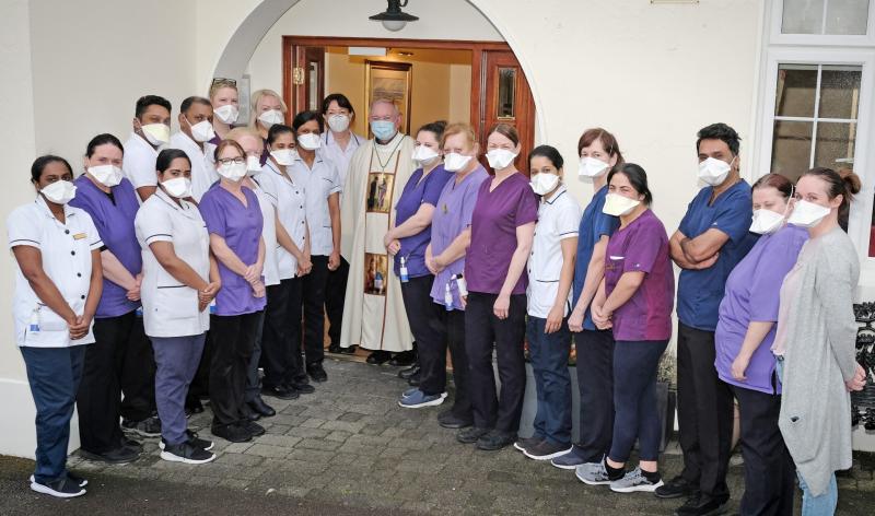 Staff at St Theresa’s Nursing Home send messages of support to a much-loved matron