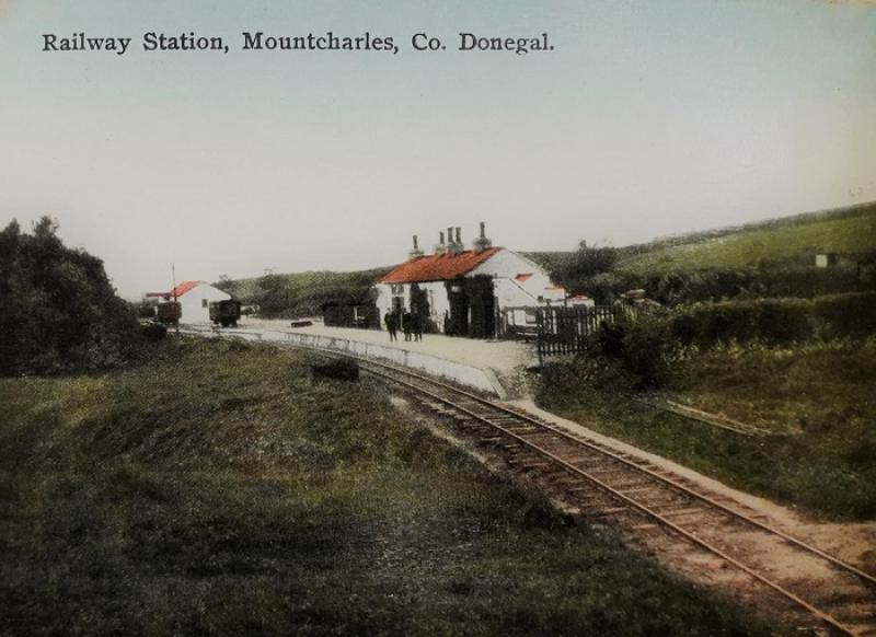 Memories of Mountcharles Railway Station revived thanks to old postcard