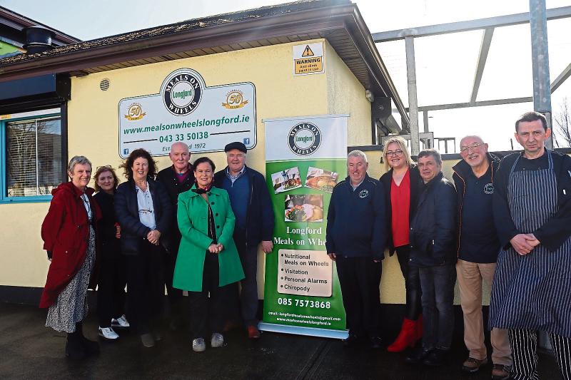 Sinn Féin leader visits Longford Meals on Wheels
