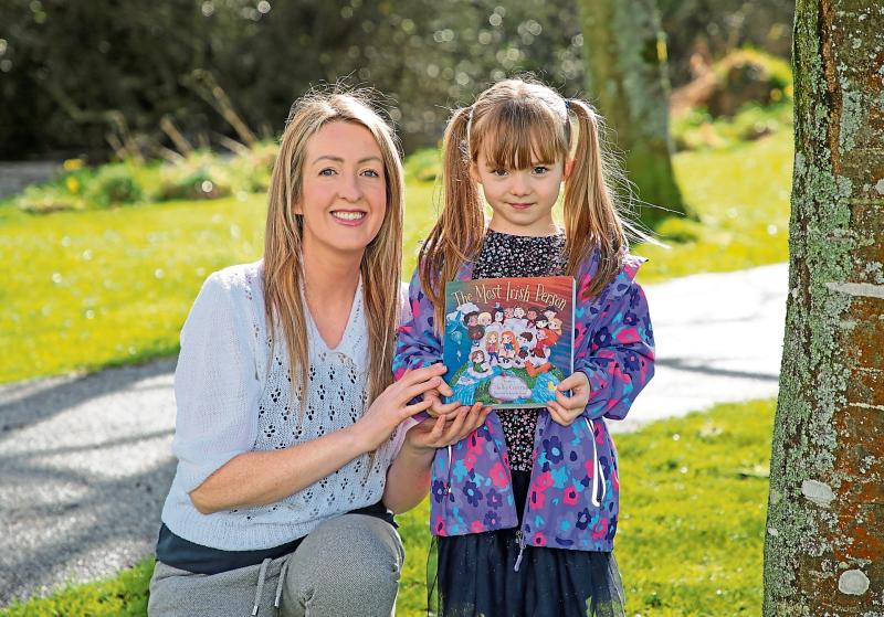 Author Shelley Corcoran with Rachel Nelson who appears in the book as American/Irish, Rachel attends Melview NS 