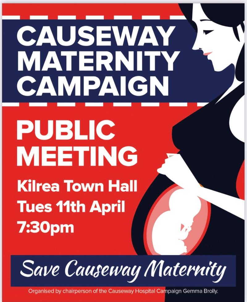 Public meeting to be held in Kilrea to address concerns surrounding the closure of Causeway Hospital's maternity services