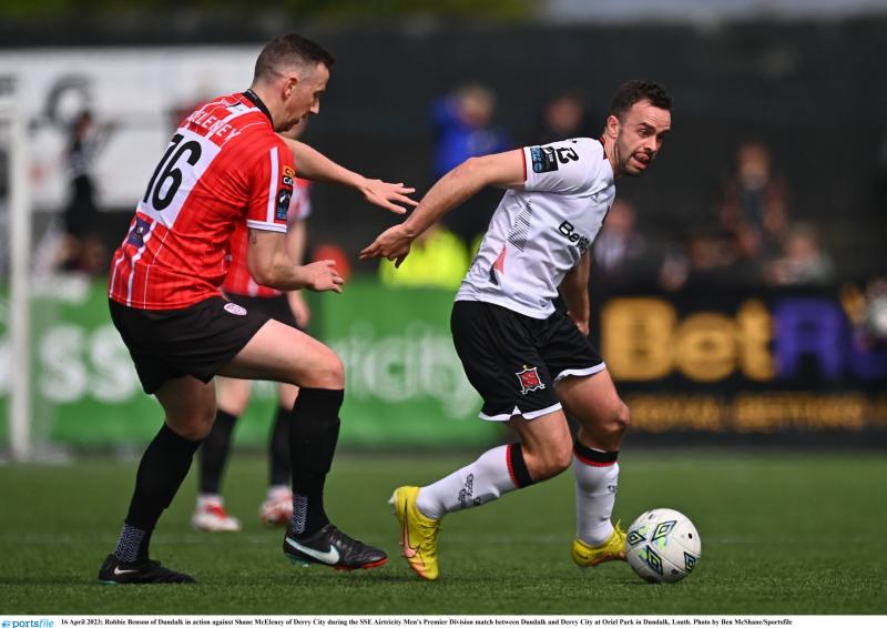 Dundalk bench full of praise for returning Robbie Benson