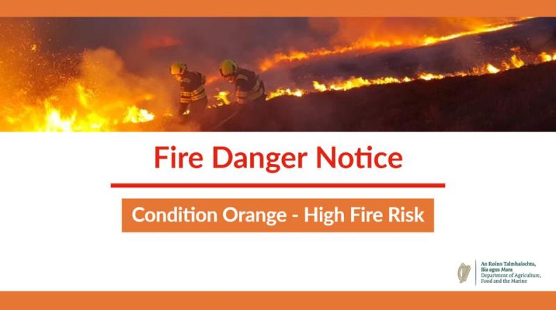 Condition Orange fire warning for Laois