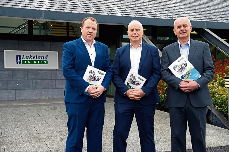 Colin Kelly, Group CEO; Niall Matthews, Chairman; Peter Sheridan, Group Chief Financial Officer, Lakeland Dairies