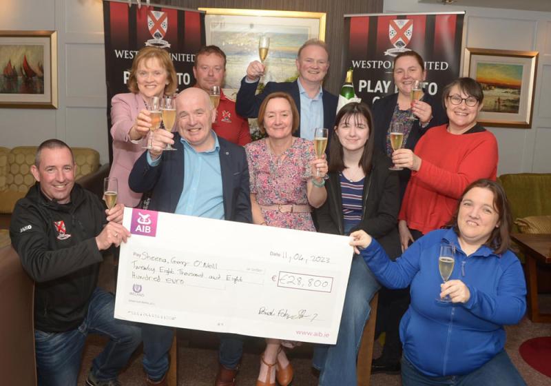 Derry couple win bumper Westport Utd lotto