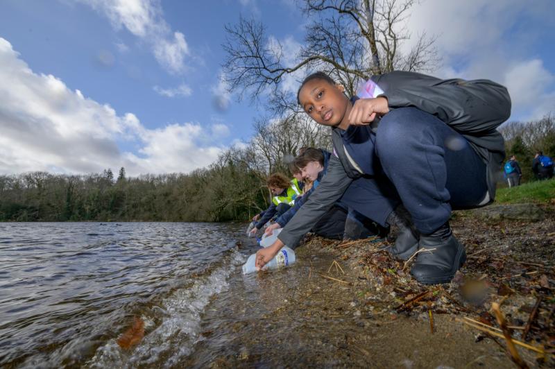 Leitrim students learn a valuable lesson with Walk for Water  at Lough Gill