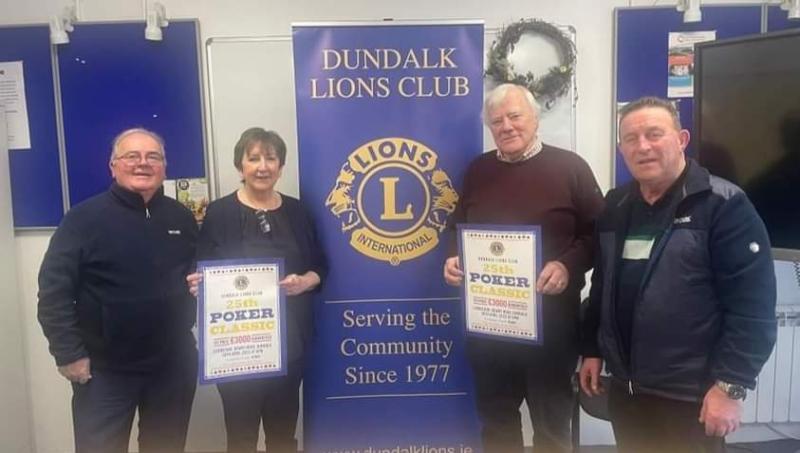 Dundalk Lions Club thank Poker Classic sponsors and supporters 