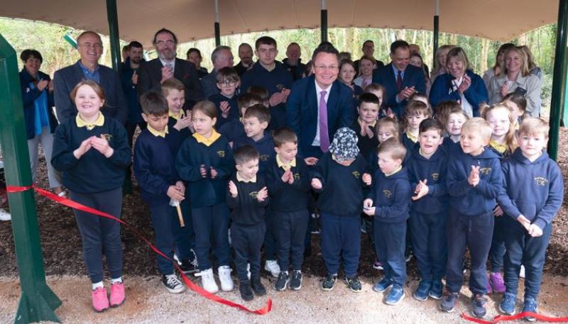Minister opens new Outdoor Classroom at The Glebe House and Gallery 