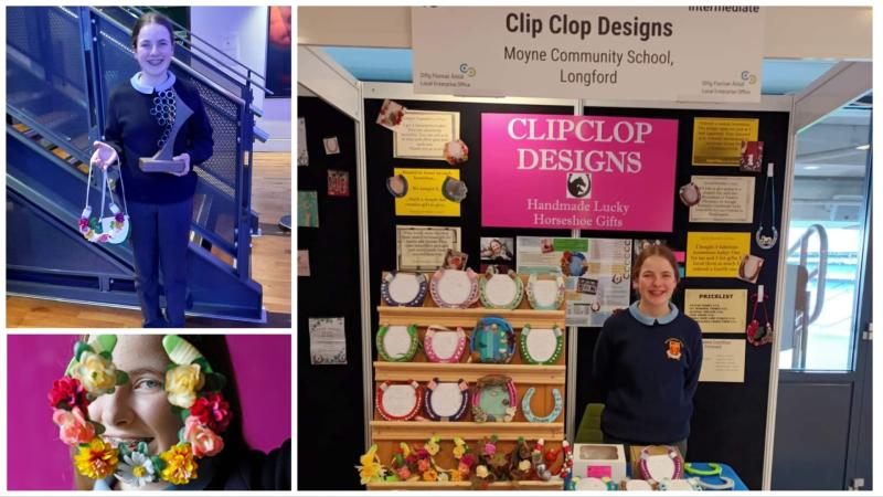 Longford student gallops to national enterprise award with innovative 'Clip Clop Designs' 