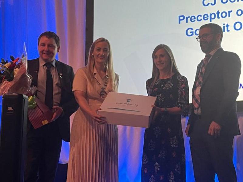 Louth nurse presented with innovation award at INMO conference 