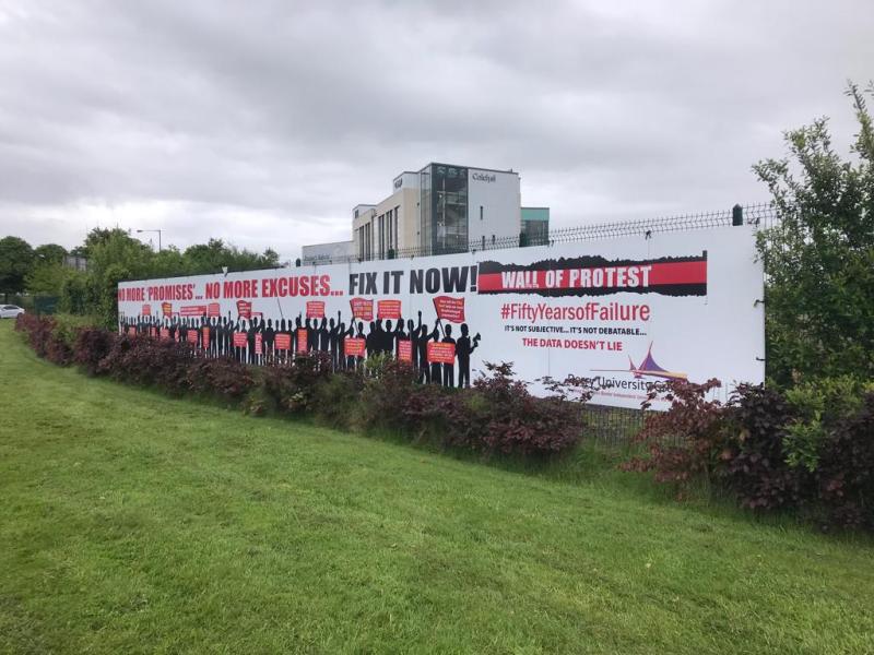 Controversial billboard fittingly illustrates 'ongoing and systematic' running down of North West