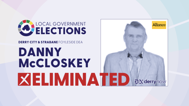 Danny McCloskey (Alliance) has been eliminated