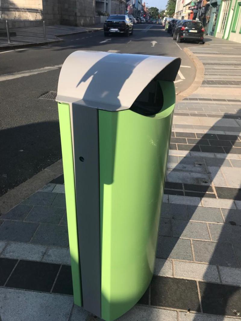 Council returns refurbished bins to Dundalk town centre following Joe Biden visit