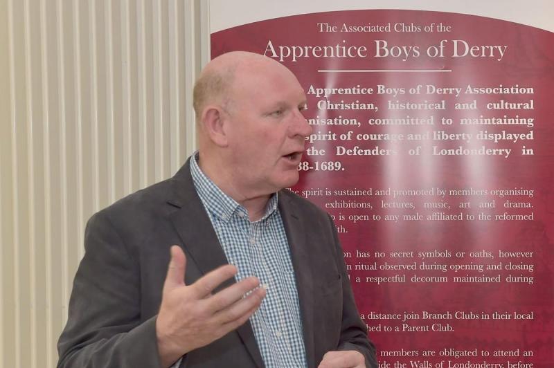 Billy Moore, the general secretary of the Apprentice Boys of Derry 