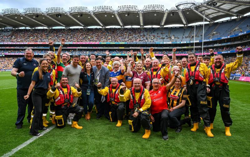 Louth RNLI volunteer takes to pitch at Croke Park to highlight water safety
