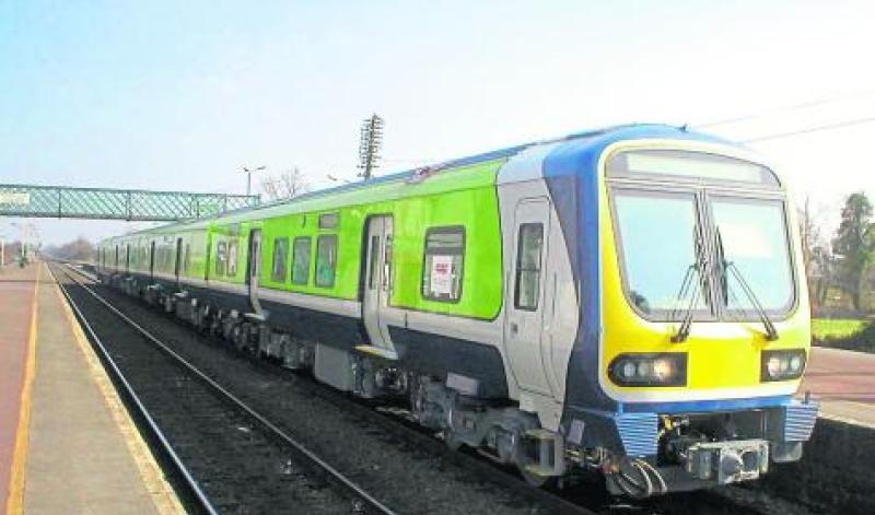 Train coming into station 