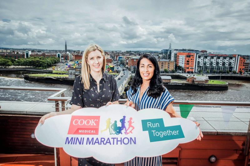 Tipperary athletes warming up for the Cook Medical Mini Marathon