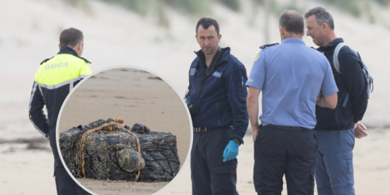 Gardai find 'significant' drugs haul washed up off on Donegal coast