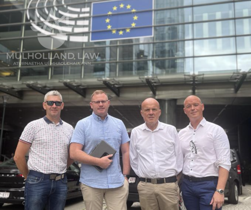 Family of Dominic and Mary McGlinchey in Brussels to meet with European Parliament