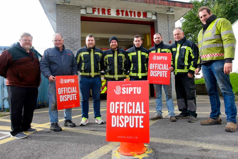 Manorhamilton firefighters on the picket as local authorities respond to strike