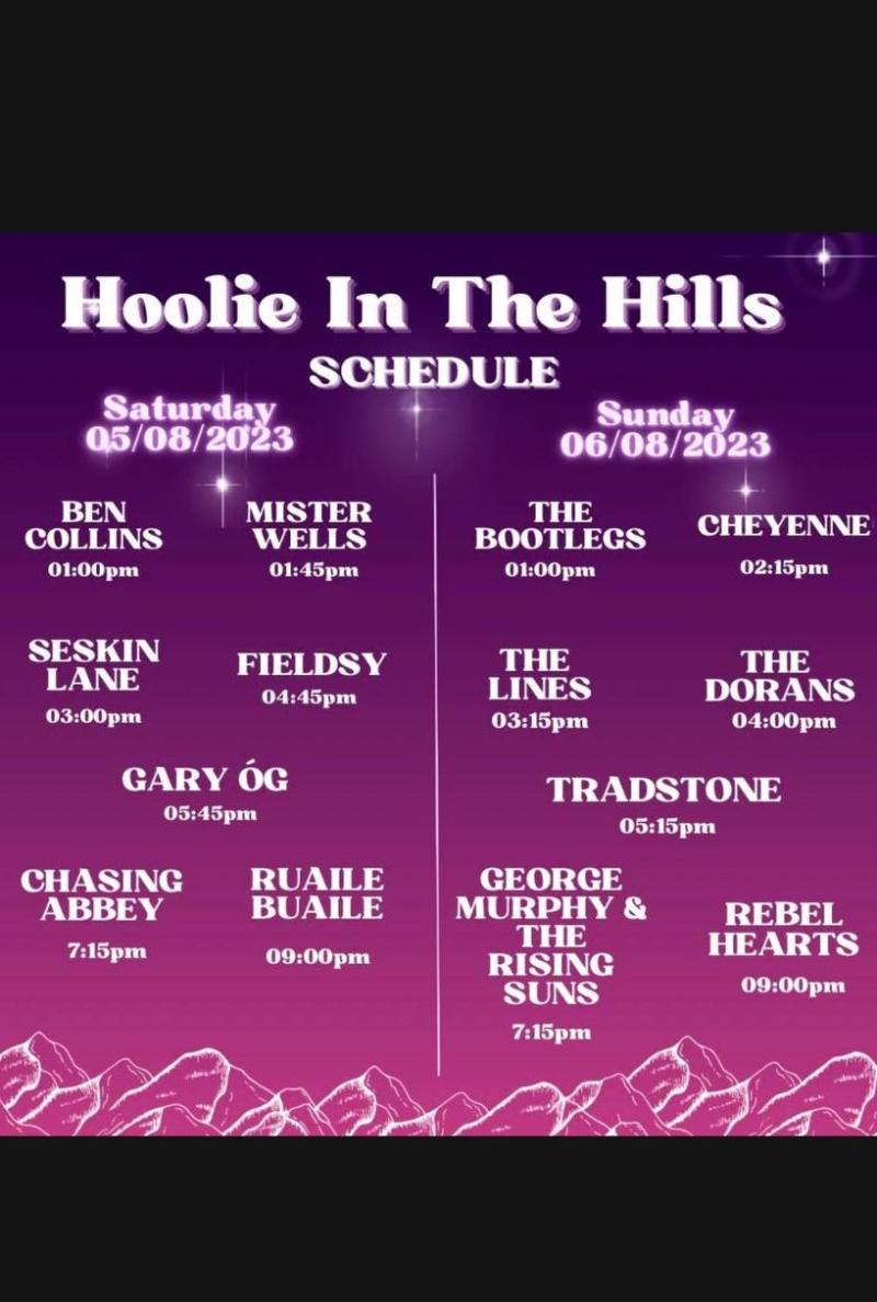 All roads lead to Upperchurch for the Hoolie in the Hills!