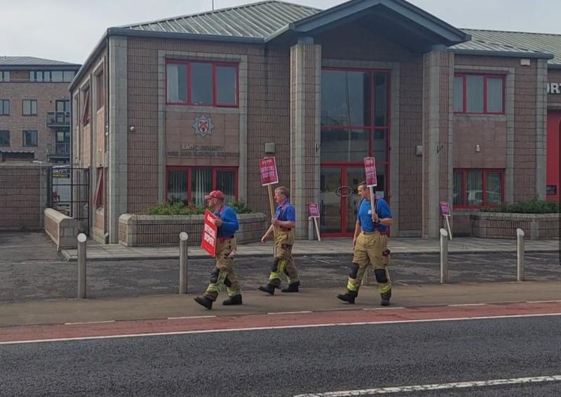 Half of Laois Fire Stations shut this morning as industrial action escalates