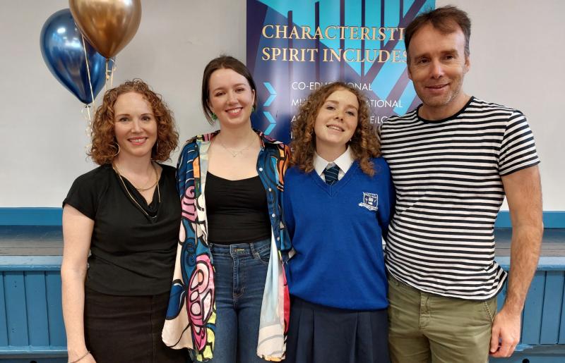 Families celebrate first Leaving Cert results at Dunamase College Portlaoise