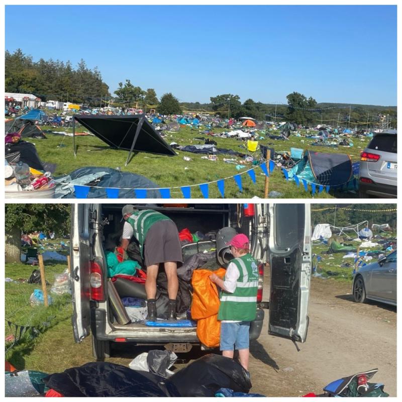Appeal for volunteer to clean Electric Picnic sleeping bags