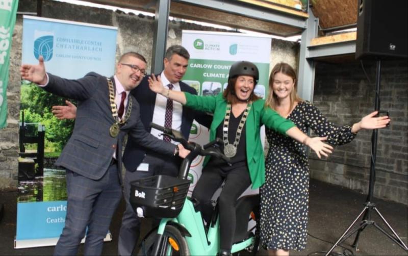 Pilot electric bike scheme for Carlow Town has been launched by Carlow County Council