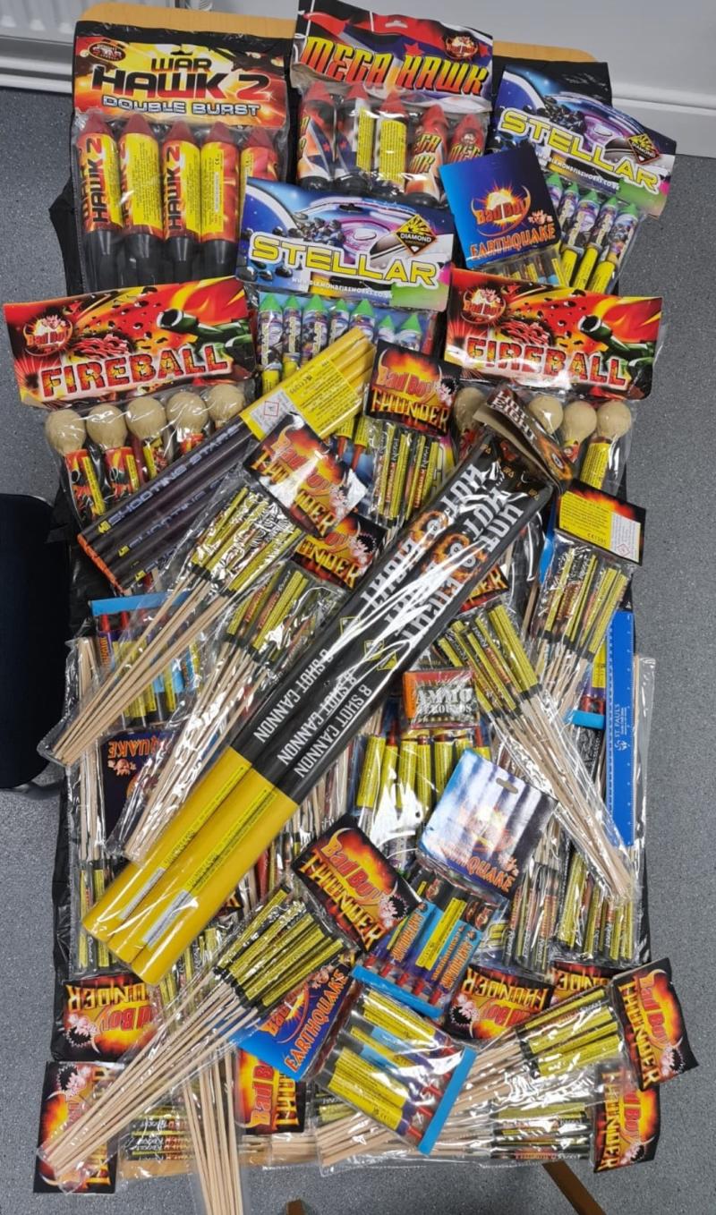 Huge seizure of illegal fireworks in Midlands town