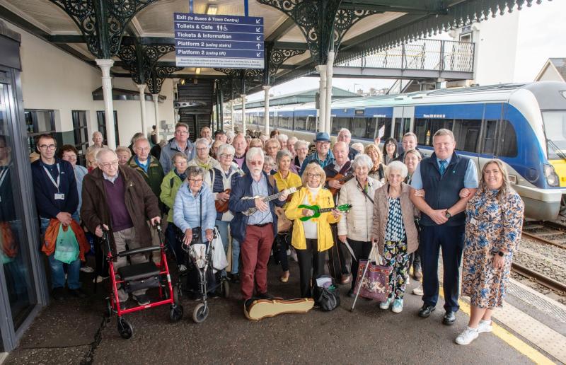 All aboard for the first Derry 'Chat-Tea Train'