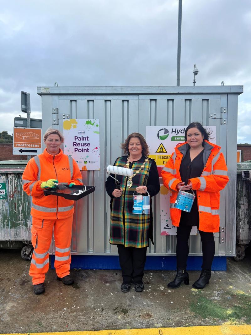 Colourful new paint recycling scheme at Derry recycling centres