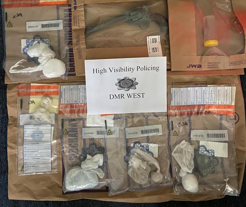 BREAKING: €21,000 worth of suspected drugs and firearm seized near Kildare-Dublin border