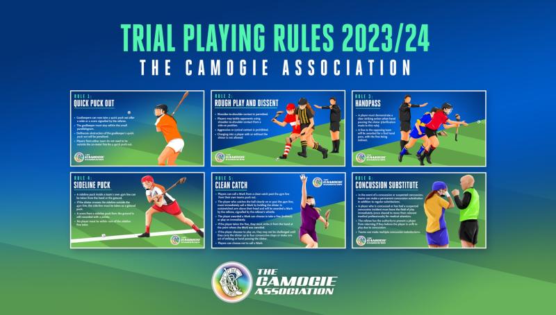 Trialling of potential proposed changes to camogie playing rules aims to enhance game flow and skill