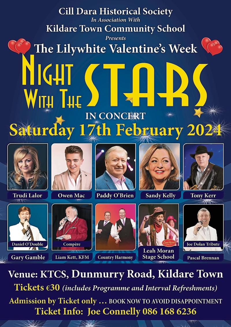 Kildare Town&rsquo;s Night With The Stars concert