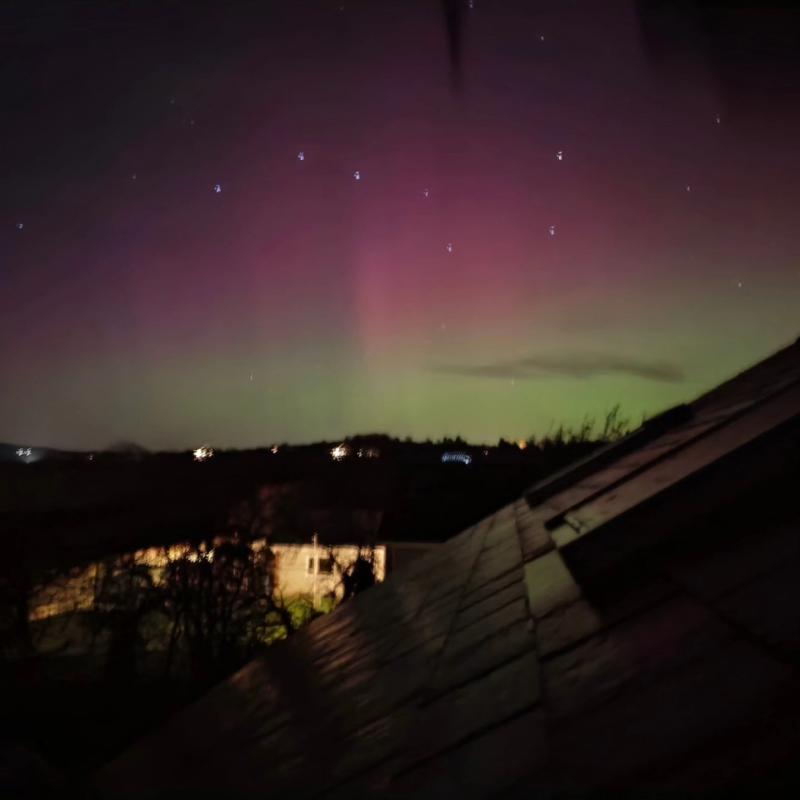 Northern lights photographed in Kilkenny last night - and possibly back tonight!