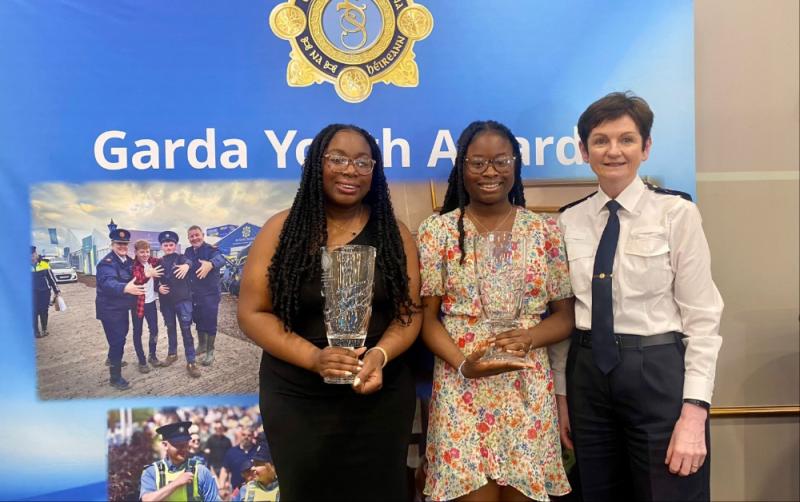 Seventeen-year-old sisters from Carlow recognised at the Garda Youth Awards 2023