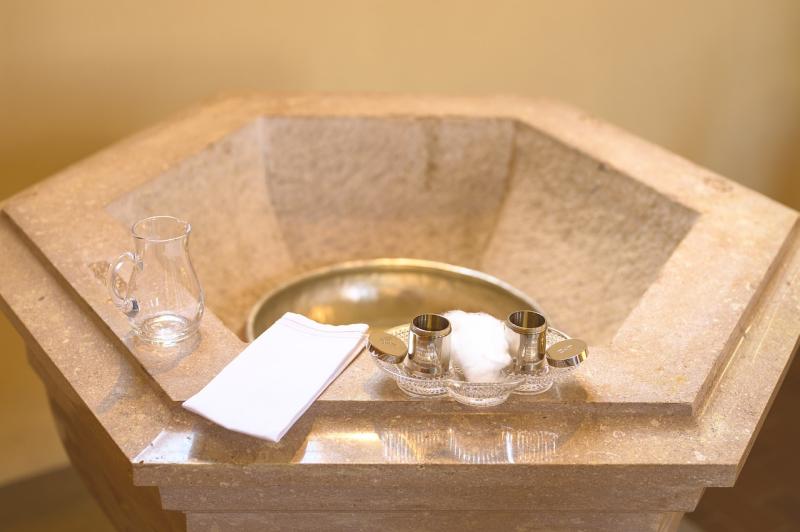 Baby welcomed into Christian community with wonderful baptism